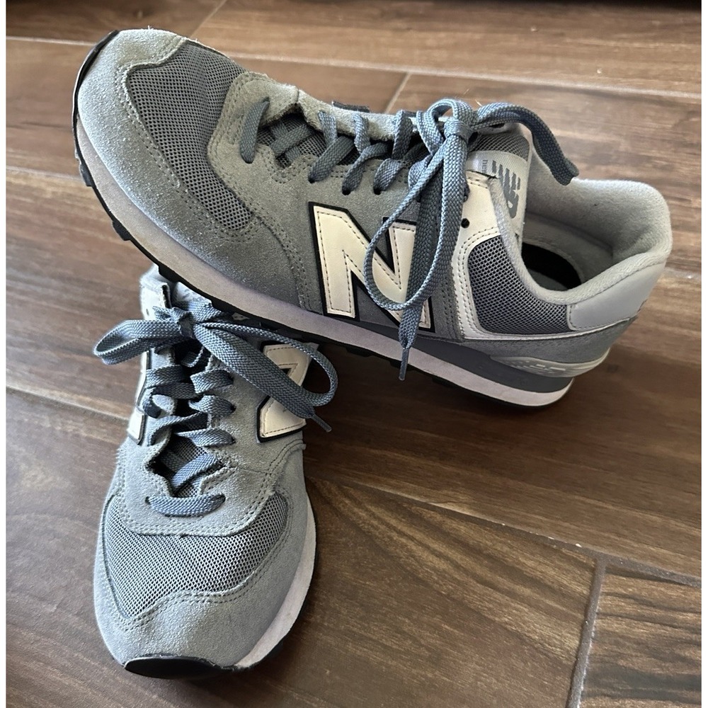 New Balance Wmn's 574 Shoes Light Blue ML574VAC Size 8.5 Walking Running Comfort